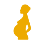 pregnant woman silhouette icon